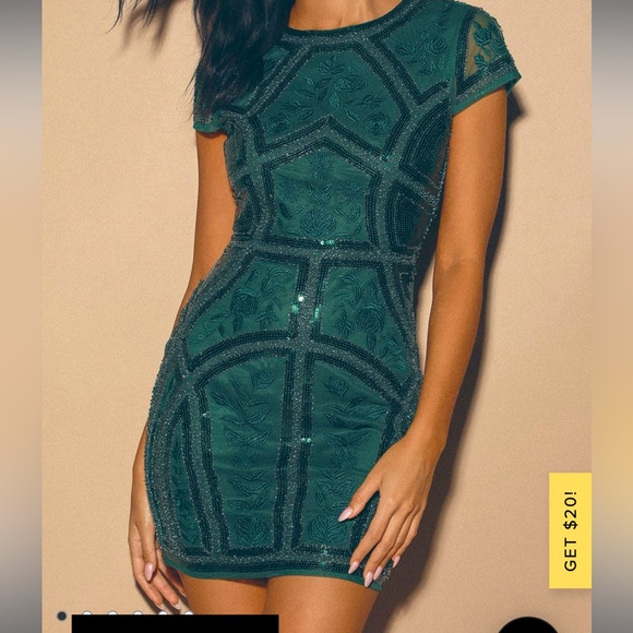 Lulus green dress - Picture 1 of 1